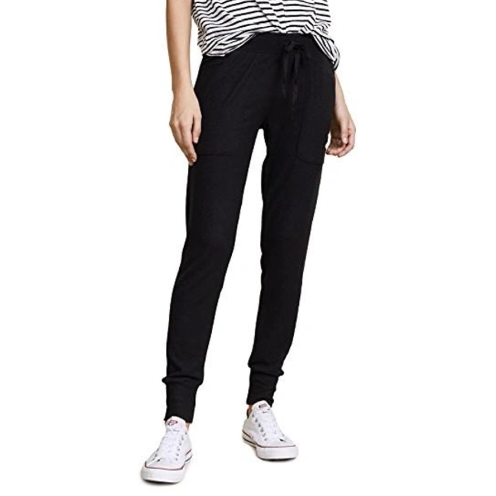 Joie Women's Black Tendra Mid-Rise Jogger Pants $118